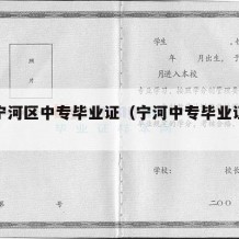 天津宁河区中专毕业证（宁河中专毕业证模板）