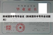 防城港市中专毕业证（防城港市中专毕业证图片）