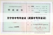 万宁市中专毕业证（虎振中专毕业证）