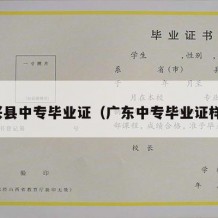 新兴县中专毕业证（广东中专毕业证样本）