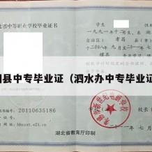 泗县中专毕业证（泗水办中专毕业证）