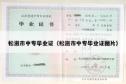 松滋市中专毕业证（松滋市中专毕业证图片）