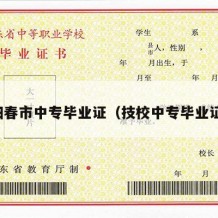 阳春市中专毕业证（技校中专毕业证）