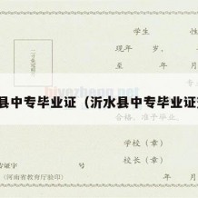 沂水县中专毕业证（沂水县中专毕业证查询）