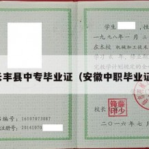 长丰县中专毕业证（安徽中职毕业证）