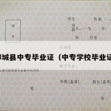 柳城县中专毕业证（中专学校毕业证）