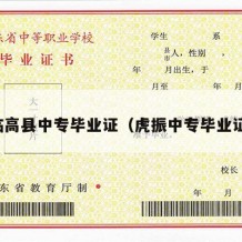 临高县中专毕业证（虎振中专毕业证）