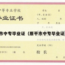 原平市中专毕业证（原平市中专毕业证图片）