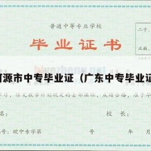河源市中专毕业证（广东中专毕业证）