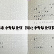 钟祥市中专毕业证（湖北中专毕业证样本）